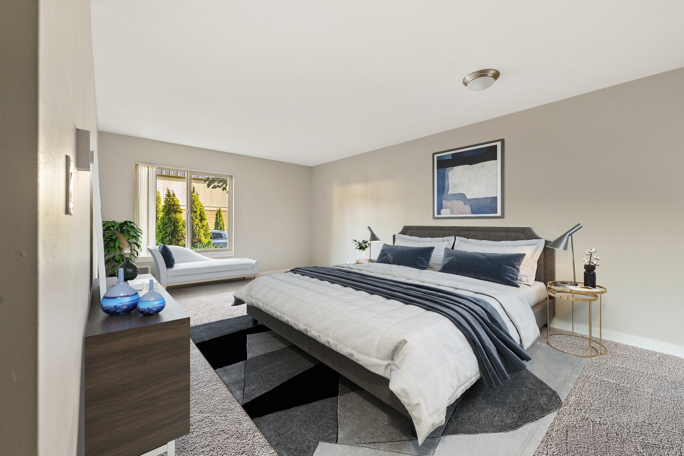 Bedroom with natural light