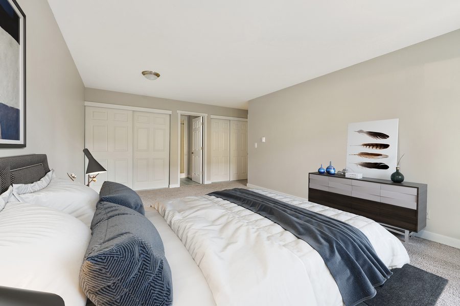 Bedroom with closet