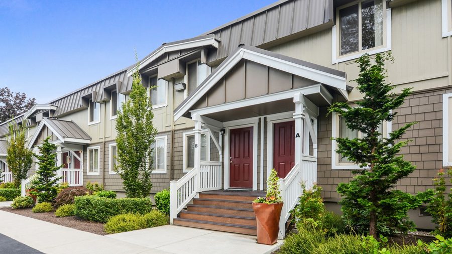 Brittany House townhome entries