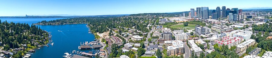 Downtown Bellevue and Meydenbauer Bay